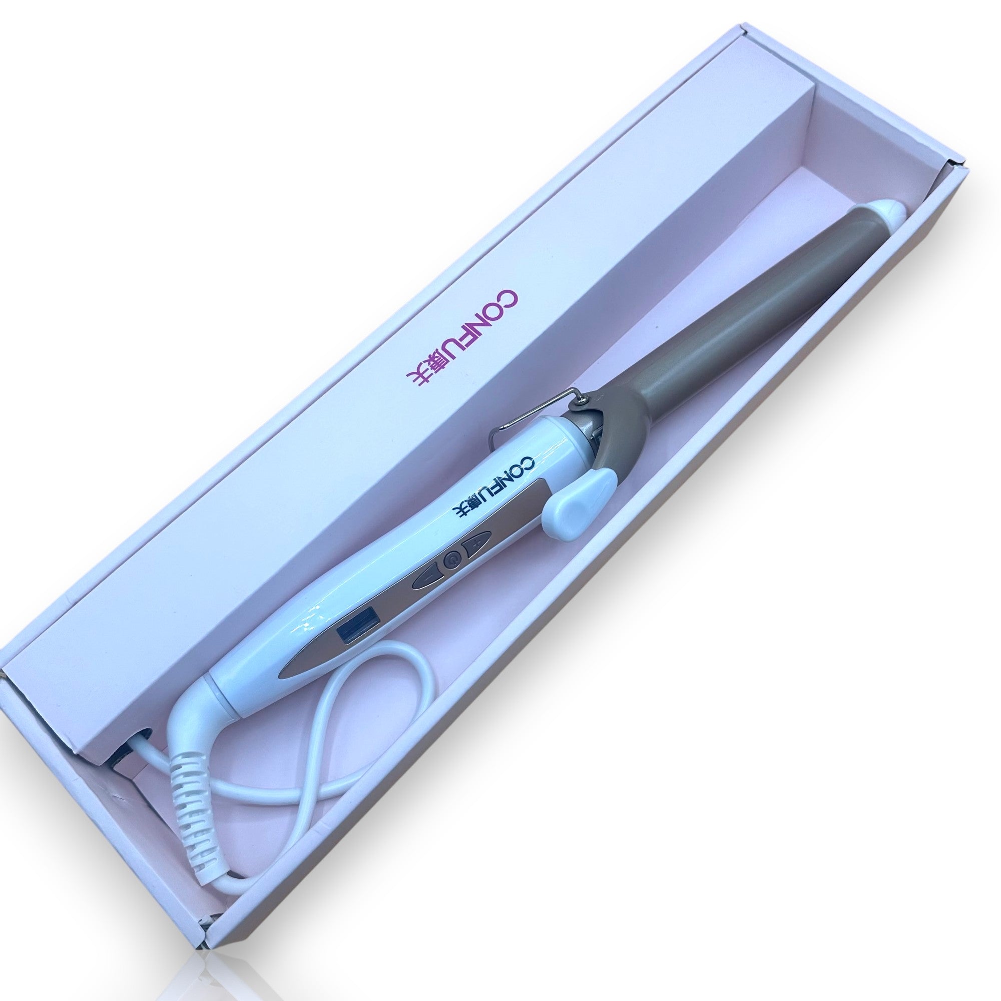 CONFU Hair Curler With LCD Display with Ceramic Coating Barrel
