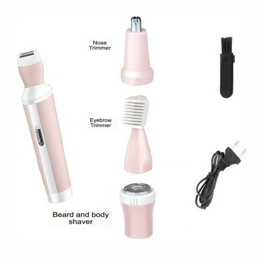 Kemei KM-3024 4 in 1 Female Epilator Kit